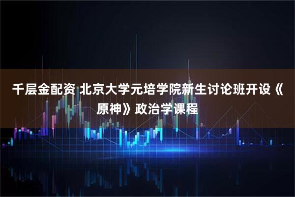 千层金配资 北京大学元培学院新生讨论班开设《原神》政治学课程